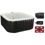XQ Max Bañera hidromasaje hinchable negro y blanco 145x145x65 cm by , Spas - Ref: Foro24-436183, Price: 578,28 €, Discount: %