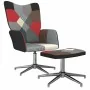Silla de relax con taburete tela patchwork de , Sillones - Ref: Foro24-328202, Precio: 151,52 €, Descuento: %