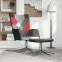 Silla de relax con taburete tela patchwork de , Sillones - Ref: Foro24-328202, Precio: 151,52 €, Descuento: %