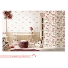 Noordwand Papel pintado Mondo baby Rainbows blanco y rosa von , Bemaltes Papier - Ref: Foro24-444883, Preis: 29,03 €, Rabatt: %