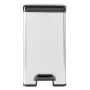 Curver Papelera de pedal estrecha Deco plateada 25 L by , Garbage cans and trash cans - Ref: Foro24-443832, Price: 61,81 €, D...