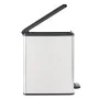 Curver Papelera de pedal estrecha Deco plateada 25 L by , Garbage cans and trash cans - Ref: Foro24-443832, Price: 61,81 €, D...
