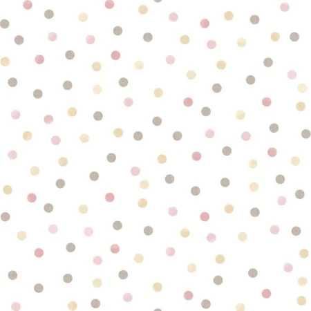 Noordwand Papel pintado Mondo baby Confetti Dots blanco, rosa y marrón von , Bemaltes Papier - Ref: Foro24-444881, Preis: 31,...