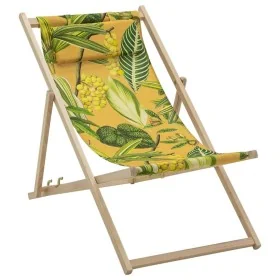 Madison Silla de playa La Grave madera amarillo 55x90x87 cm by , camping furniture - Ref: Foro24-447179, Price: 57,39 €, Disc...
