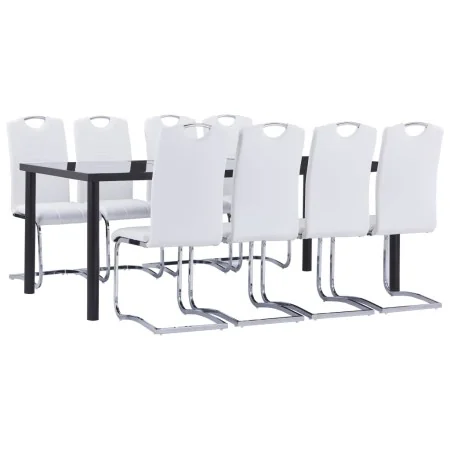 Juego de comedor 9 piezas cuero sintético blanco von , Möbelsets für Küchen und Esszimmer - Ref: Foro24-3053137, Preis: 846,9...