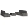 Juego de muebles de jardín 7 piezas ratán sintético gris de , Conjuntos de jardín - Ref: Foro24-3054602, Precio: 643,01 €, De...
