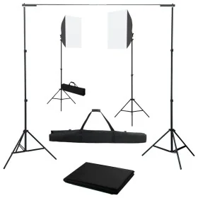 Kit de estudio fotográfico con luces softbox y fondo by , Flashes and studio lighting - Ref: Foro24-3055058, Price: 180,30 €,...