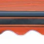 Toldo manual retráctil con LED naranja y marrón 450x300 cm by , Awnings - Ref: Foro24-3055231, Price: 373,68 €, Discount: %