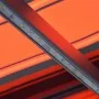 Toldo manual retráctil con LED naranja y marrón 450x300 cm by , Awnings - Ref: Foro24-3055231, Price: 373,68 €, Discount: %