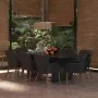 Juego de comedor para jardín 9 piezas ratán sintético negro de , Conjuntos de jardín - Ref: Foro24-3059485, Precio: 987,15 €,...