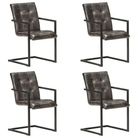 Sillas voladizas comedor 4 uds cuero auténtico gris envejecido von , Essstühle - Ref: Foro24-3059818, Preis: 549,51 €, Rabatt: %