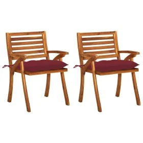Sillas de comedor jardín con cojines 2 uds madera maciza acacia von , Gartenstühle - Ref: Foro24-3060852, Preis: 199,03 €, Ra...
