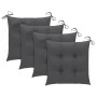 Sillas de jardín con cojines 4 unidades madera maciza de acacia de , Sillas de jardín - Ref: Foro24-3061198, Precio: 308,24 €...
