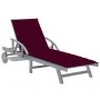 Tumbona de jardín con cojín madera maciza de acacia by , Loungers - Ref: Foro24-3061338, Price: 203,20 €, Discount: %