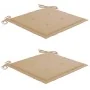 Sillas de jardín con cojines 2 uds madera maciza teca y acero by , Garden chairs - Ref: Foro24-3061518, Price: 279,06 €, Disc...