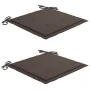 Sillas de jardín con cojines 2 uds madera maciza acacia y acero von , Gartenstühle - Ref: Foro24-3061496, Preis: 259,16 €, Ra...