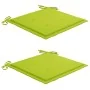 Sillas de jardín con cojines 2 uds madera maciza teca y acero von , Gartenstühle - Ref: Foro24-3061526, Preis: 274,82 €, Raba...