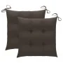 Sillas de jardín con cojines 2 uds madera maciza acacia y acero de , Sillas de jardín - Ref: Foro24-3061511, Precio: 259,05 €...