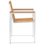 Sillas de jardín con cojines 2 uds madera maciza acacia y acero von , Gartenstühle - Ref: Foro24-3061507, Preis: 259,05 €, Ra...
