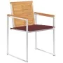 Sillas de jardín con cojines 2 uds madera maciza teca y acero by , Garden chairs - Ref: Foro24-3061524, Price: 274,95 €, Disc...