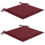 Sillas de jardín con cojines 2 uds madera maciza teca y acero by , Garden chairs - Ref: Foro24-3061524, Price: 274,95 €, Disc...