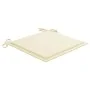 Sillas de jardín 2 uds madera maciza de teca con cojines crema von , Gartenstühle - Ref: Foro24-3062732, Preis: 293,74 €, Rab...