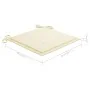 Sillas de jardín 2 uds madera maciza de teca con cojines crema von , Gartenstühle - Ref: Foro24-3062732, Preis: 293,74 €, Rab...