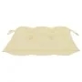 Sillas de jardín 2 uds madera de teca con cojines blanco crema von , Gartenstühle - Ref: Foro24-3062747, Preis: 314,37 €, Rab...
