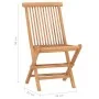 Set comedor de jardín plegable 3 piezas madera de teca cojines von , Gartensets - Ref: Foro24-3063175, Preis: 170,08 €, Rabat...