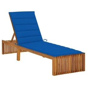 Tumbona con cojín madera maciza de acacia by , Loungers - Ref: Foro24-3064159, Price: 215,46 €, Discount: %