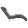 Diván de masaje con almohada de cuero artificial gris by , Daybeds - Ref: Foro24-281288, Price: 268,43 €, Discount: %