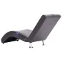 Diván de masaje con almohada de cuero artificial gris by , Daybeds - Ref: Foro24-281288, Price: 268,43 €, Discount: %