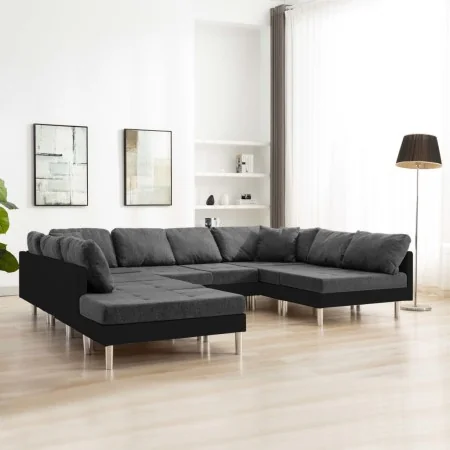 Sofá seccional de cuero sintético negro von , Sofas - Ref: Foro24-287203, Preis: 1,00 €, Rabatt: %