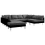 Sofá seccional de cuero sintético negro von , Sofas - Ref: Foro24-287203, Preis: 1,00 €, Rabatt: %
