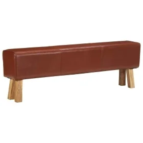 Banco potro gimnasio cuero y madera acacia maciza marrón 160 cm von , Ess- und Küchenbänke - Ref: Foro24-320607, Preis: 239,5...