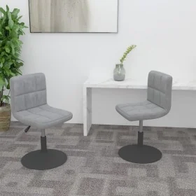 Sillas de comedor giratorias 2 uds de terciopelo gris claro by , dining chairs - Ref: Foro24-334263, Price: 101,41 €, Discoun...