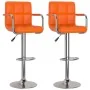 Taburetes de cocina 2 unidades cuero sintético naranja von , Küchenhocker - Ref: Foro24-334600, Preis: 149,37 €, Rabatt: %