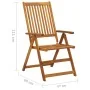 Sillas de jardín reclinables 4 uds madera maciza acacia cojines von , Gartenstühle - Ref: Foro24-3065348, Preis: 347,05 €, Ra...
