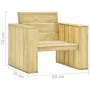 Silla de jardín y cojines gris antracita madera pino impregnada von , Gartenstühle - Ref: Foro24-3065741, Preis: 176,81 €, Ra...