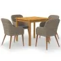 Juego de comedor para jardín 5 piezas marrón by , Garden sets - Ref: Foro24-3067733, Price: 577,15 €, Discount: %
