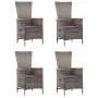 Juego de comedor para jardín 5 piezas gris by , Garden sets - Ref: Foro24-3068758, Price: 705,15 €, Discount: %