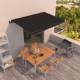 Toldo retráctil automático gris antracita 400x350 cm by , Awnings - Ref: Foro24-3069189, Price: 444,00 €, Discount: %