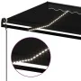 Toldo automático LED sensor de viento gris antracita 400x350 cm by , Awnings - Ref: Foro24-3069194, Price: 810,58 €, Discount: %