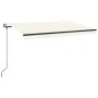 Toldo automático con LED sensor de viento crema 450x350 cm by , Awnings - Ref: Foro24-3069212, Price: 628,09 €, Discount: %