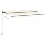 Toldo automático con LED sensor de viento crema 450x350 cm by , Awnings - Ref: Foro24-3069212, Price: 628,09 €, Discount: %