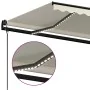 Toldo automático con LED sensor de viento crema 450x350 cm by , Awnings - Ref: Foro24-3069212, Price: 628,09 €, Discount: %