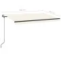 Toldo automático con LED sensor de viento crema 450x350 cm by , Awnings - Ref: Foro24-3069212, Price: 628,09 €, Discount: %
