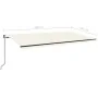 Toldo automático con LED sensor de viento crema 600x350 cm von , Markisen - Ref: Foro24-3069252, Preis: 862,15 €, Rabatt: %