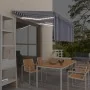 Toldo automático persiana, LED y sensor de viento azul 3,5x2,5m by , Awnings - Ref: Foro24-3069411, Price: 532,65 €, Discount: %