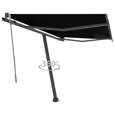 Toldo de pie automático gris antracita 350x250 cm by , Awnings - Ref: Foro24-3069729, Price: 495,60 €, Discount: %